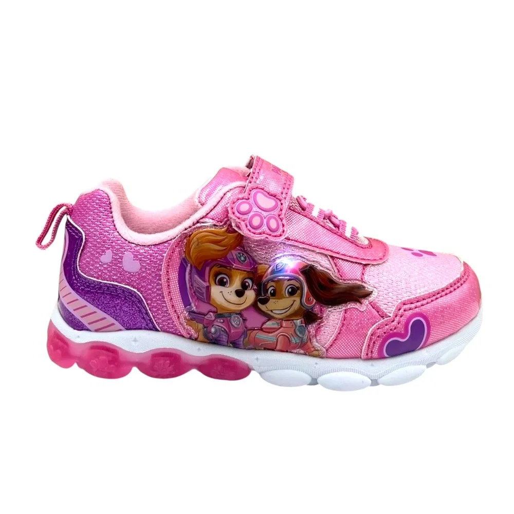 Nickelodeon Paw Patrol Little Girls Light-up Slip-on Shoes Size 12 Pink Purple‎